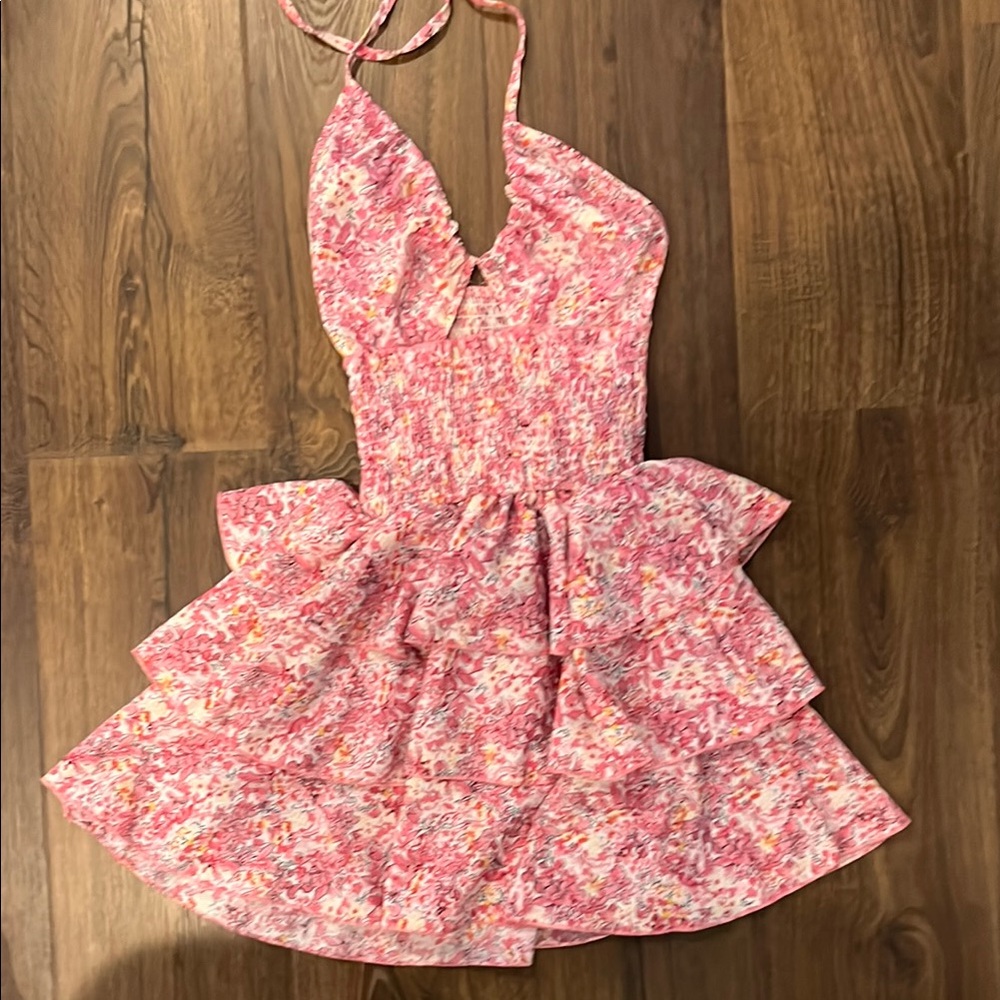 Floral Pink Kids Dress